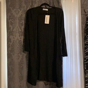 BNWT Fighting Eel Cardigan Dee Black Ribbed M